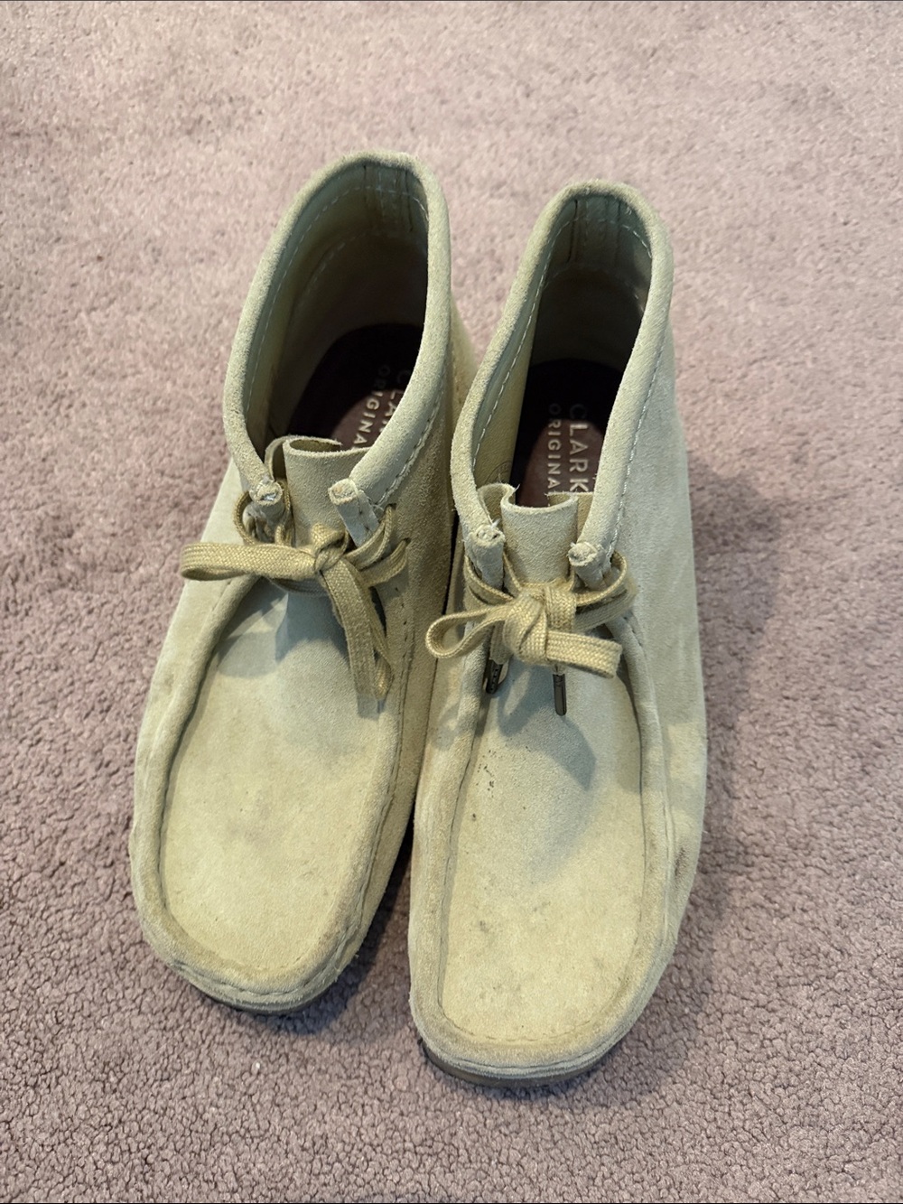 Clarks wallabies - Light Beige Suede